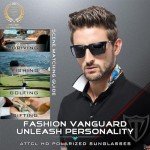 ATTCL Men's Polarized Retro Metal Sunglasses 18587