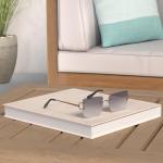 Retro Rimless Rectangle Sunglasses for Women – Gold