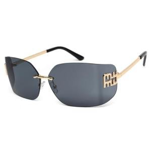 KENBO Futuristic Rimless Y2K Shield Sunglasses