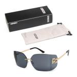 KENBO Futuristic Rimless Y2K Shield Sunglasses