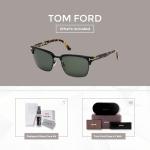 Tom Ford River 02B Black Tortoise Sunglasses + Kit