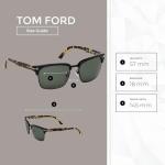 Tom Ford River 02B Black Tortoise Sunglasses + Kit