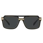 Versace Black Frame Sunglasses with Dark Grey Lenses
