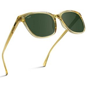 WearMe Pro Polarized Retro Flat Square Sunglasses