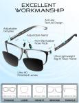 Retro Polarized Metal Frame Sunglasses for Men/Women