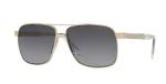 Versace Men's Pale Gold Sunglasses with Grey Lenses