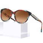 CARFIA Women’s Cateye Polarized Sunglasses, UV Protection