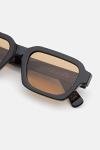 RETROSUPERFUTURE Caro Sunglasses - Black/Brown Lens