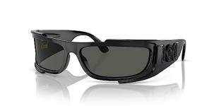 Versace Black Frame Sunglasses with Dark Grey Lenses