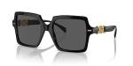 Versace Black Frame Sunglasses with Dark Grey Lenses