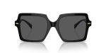 Versace Black Frame Sunglasses with Dark Grey Lenses