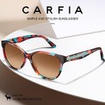 CARFIA Women’s Cateye Polarized Sunglasses, UV Protection