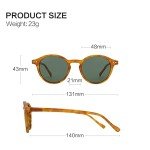 ZENOTTIC Polarized Round Sunglasses for Trendsetters
