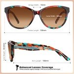 CARFIA Women’s Cateye Polarized Sunglasses, UV Protection