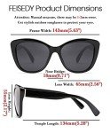 FEISEDY Polarized Vintage Cat Eye Sunglasses