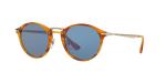 Persol PO3166S Round Sunglasses - Brown/Light Blue