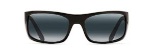 Maui Jim Peahi Polarized Wrap Sunglasses - Gloss Black