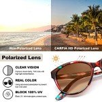 CARFIA Women’s Cateye Polarized Sunglasses, UV Protection