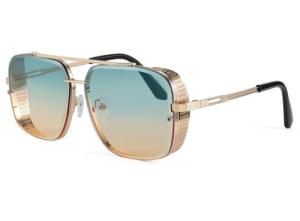 FEISEDY Vintage Aviator Square Sunglasses for All