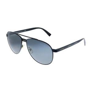 Versace Black Frame Sunglasses with Dark Grey Lenses