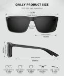 QALLY Men's Polarized Sports Sunglasses - UV400