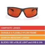 BluBlocker Black Viper Sunglasses - 100% Blue Light Protection