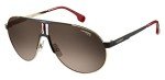 Carrera Pilot Sunglasses Black Gold Brown Gradient