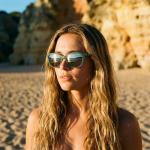 O'NEILL Women's Polarized Sunglasses, Matte Blue Crystal