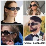 Trendy Black Rectangle Sunglasses for Everyone