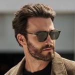 Polarized Square Sunglasses for Men by WearMe Pro