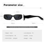 Trendy Black Rectangle Sunglasses for Everyone