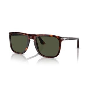 Persol PO3336S Havana/Green Aviator Sunglasses Bundle