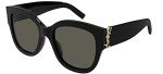 Saint Laurent Women's Oversized Black Cat Eye Sunglasses