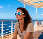 FEISEDY Retro Polarized Sunglasses for Men and Women