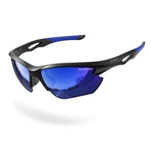 DEAFRAIN Polarized Sports Sunglasses for Outdoor Activities