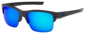 Oakley Thinlink Rectangular Sunglasses - Dark Grey/Sapphire