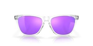 Oakley Frogskins Square Sunglasses, Polished Clear/Violet