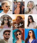 Pro Acme Small Square Designer Sunglasses - Black