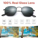 Pro Acme Small Square Designer Sunglasses - Black