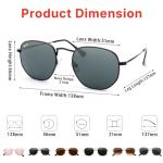 Pro Acme Small Square Designer Sunglasses - Black