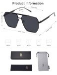 Retro Oversized Polarized Square Sunglasses for Everyone