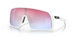 Oakley Sutro Rectangular Sunglasses - White/Sapphire Iridium