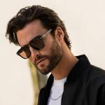 Polarized Retro Large Rectangular Sunglasses for Men