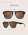 Polarized Retro Large Rectangular Sunglasses for Men