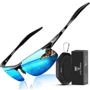 Men's Polarized Driving Sunglasses with Ultralight Frame