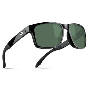 Bnus Italy Classic Polarized Sunglasses - Black/G-15
