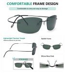 Eyekepper Polarized Rimless Titanium Sunglasses