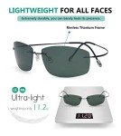 Eyekepper Polarized Rimless Titanium Sunglasses