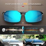 Men's Polarized Driving Sunglasses with Ultralight Frame
