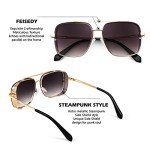 Trendy Vintage Metal Aviator Sunglasses B2894